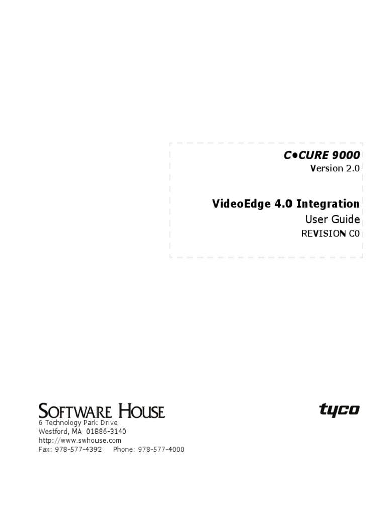 CCURE 9000 v2 0 Videoedge 4 0 User Guide LT en PDF Installation