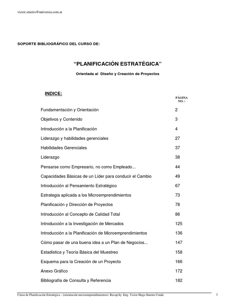 Soporte Bibliográfico Curso de ProyectosVERSION 2009