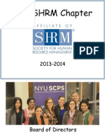 NYU SHRM Chapter 2013 Highlights