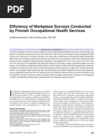 Download Efficiency of Workplace Surveys Conducted by Finnish Occupational Health Services by Cerasela Daniela B SN193559875 doc pdf