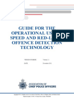 Revised Operational Use of Speed and Red Light Offence Detection Technology, Vers 1 - Dec 2011