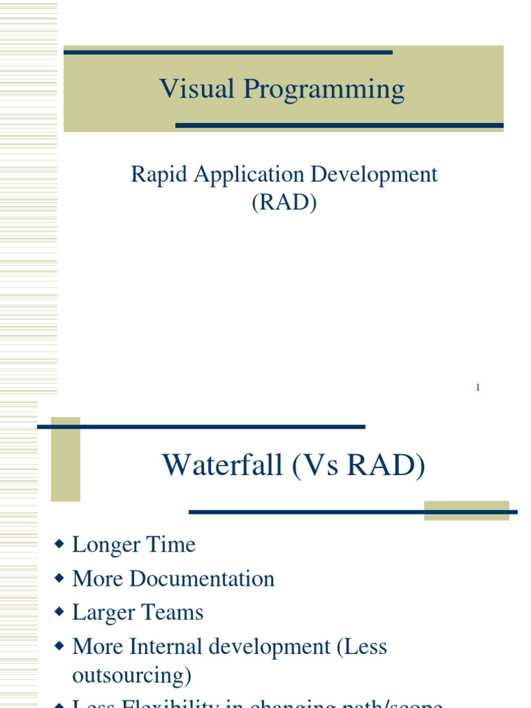 Rapid Application Development (RAD) | PDF | Business | Computers