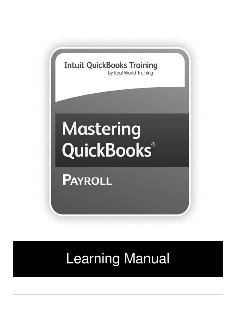 Mastering QuickBooks Payroll 2013 PDF Paycheck Payroll