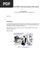 HTML5 Interview Questions