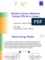 Wireless Sensor Networks Energy Efficiency Issues: Centre For Wireless Communications