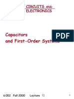 Capacitors And First-Order Systems