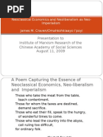 LNeoclassical Economics and Neoliberalism as Neo-Imperialism