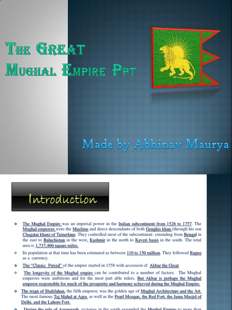 Overview of the Mughal Empire | PDF | Mughal Empire | Timurid Dynasty