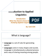 Introduction To Applied Linguistics