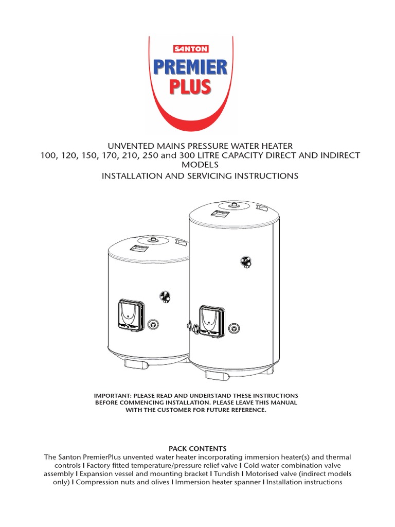 Stanton Premier Boiler | PDF | Water Heating | Thermostat