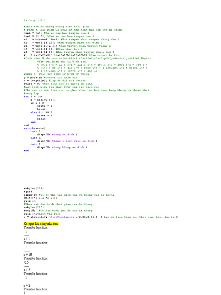 Transfer Function Stability Analysis | PDF | Teaching Methods & Materials