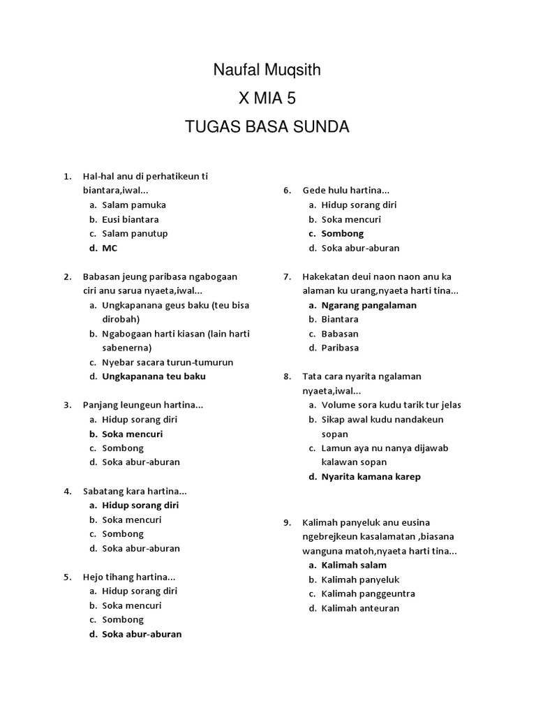 Tugas Basa Sunda Pdf