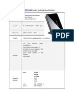 Huawei B970B 3G Router Technical Specifications