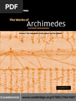 Selected Works (The Two Books 'On The Sphere and The Cylinder') - Archimedes