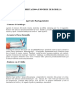 Ejercicios Rehabilitacion Protesis Rodilla