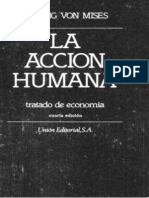 Mises Ludwig. La Acción Humana. Tratado de Economia