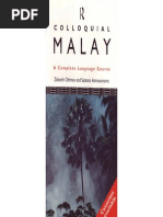 Pub Colloquial Malay The Complete Course For Beginners | PDF
