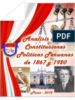 COnstituciones de 1867 y 1920