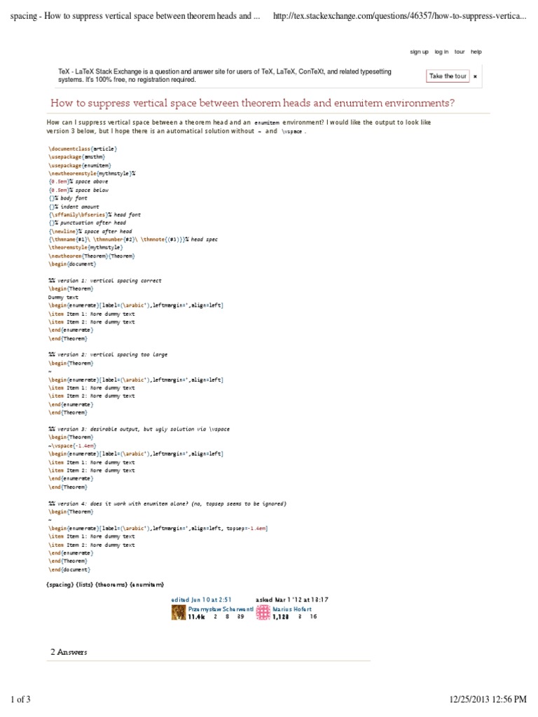 indentation - Spacing of list of items using enumitem package
