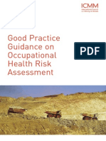 ICMM Good Practice Guidance on Occupational Health Risk Assessment