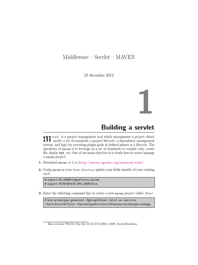 Middleware - Servlet - MAVEN | PDF | Java Servlet | Software