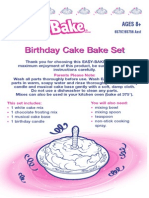 Easy Bake Birthday Cake Bake Set