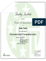 Bentley Institute: Certificate of Accomplishment
