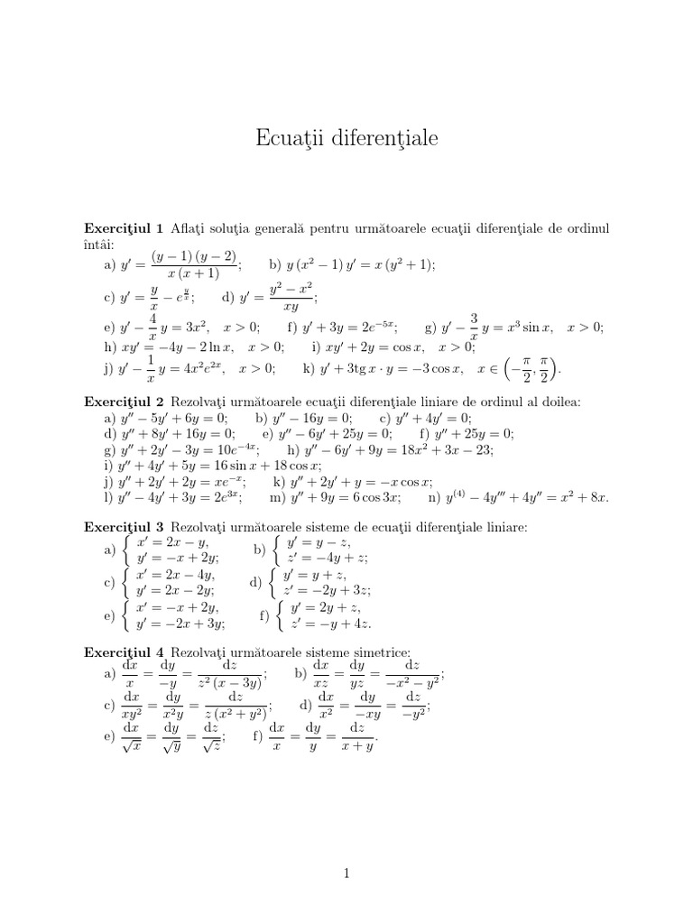 Ecuat Ii Diferent Iale