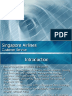 Singapore Airlines Customer Service Excellence