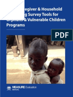 Child, Caregiver & Household Well-Being Survey Tools For Orphans & Vulnerable Children Programs
