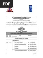 The Statistical Institute of Jamaica (STATIN) Public Sector Consultation Workshop