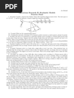 Operations Research II: Stochastic Models Practice Final