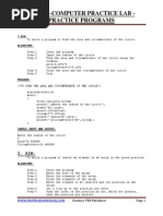 Ge2115 - Computer Practice Lab - Practice Programs: Courtesy VRB Publishers