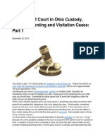 Contempt of Court in Ohio Custody, Shared Parenting and Visitation Cases