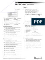 Vocabulary-EXTRA NI 1 Units 1-2 Extension