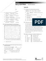 Vocabulary-EXTRA NI 1 Units 7-8 Extension