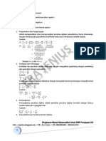 SMP Kelas 9 Bab Pecahan Dalam Bentuk Aljabar