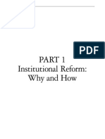 Institutional Reform: Why and How