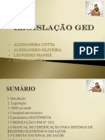 LEGISLAÇÃO GED SAÚDE