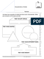 Activity Sheet No. 33: Characteristics of Solids: Science 2