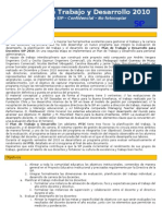 Plan de Trabajo y Desarrollo 2010 - Versión Profesores Piloto