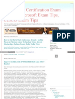 Exam Tips, Certification Exam Guides, Microsoft Exam Tips, CISCO Exam Tips