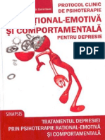 Protocol Clinic de Psihoterapie Rational Emotiva Si Comportamentala Pentru Depresie Aaron T. Beck