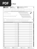 Listening Answer Sheet For Ielts