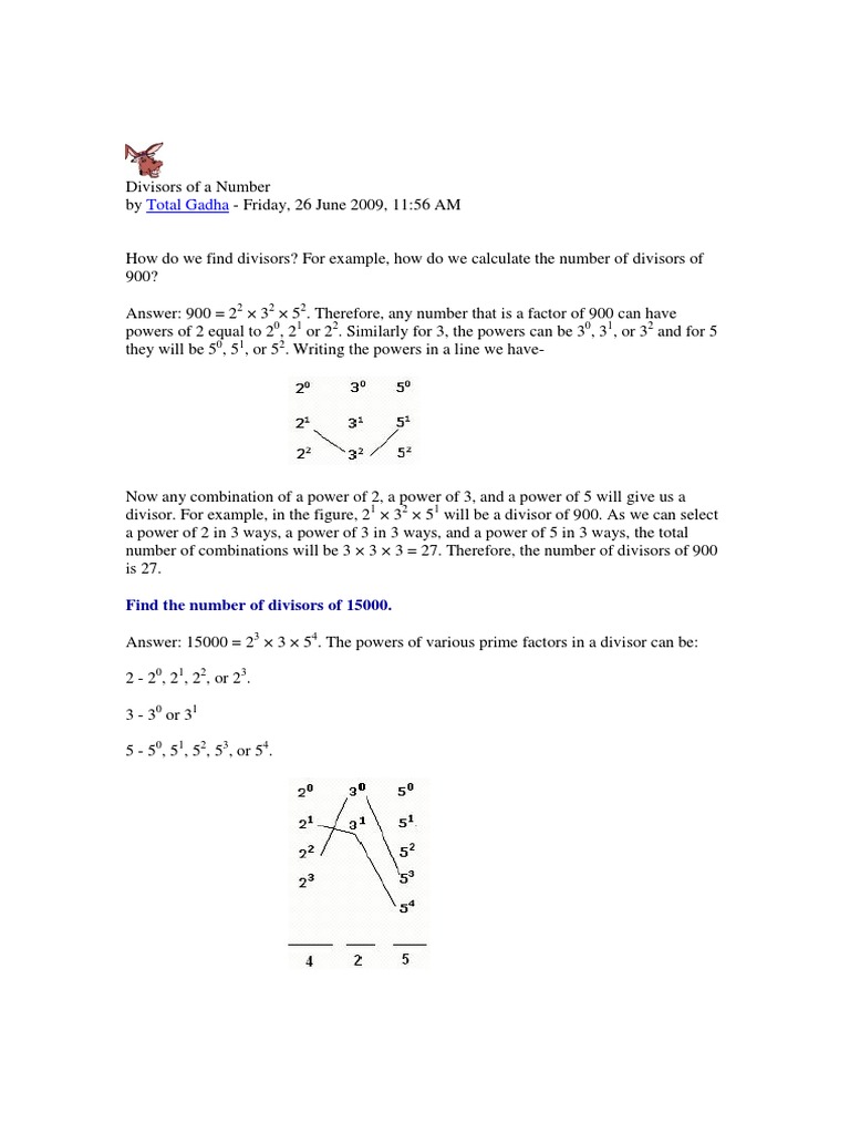 Divisors 2-Microsoft Word | PDF | Numbers | Ring Theory