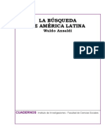 Ansaldi, Waldo - La Búsqueda de América Latina. Entre El Ansia de Encontrarla y El Temor de No Reconocerla