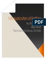 Fall Application of Fertilizer