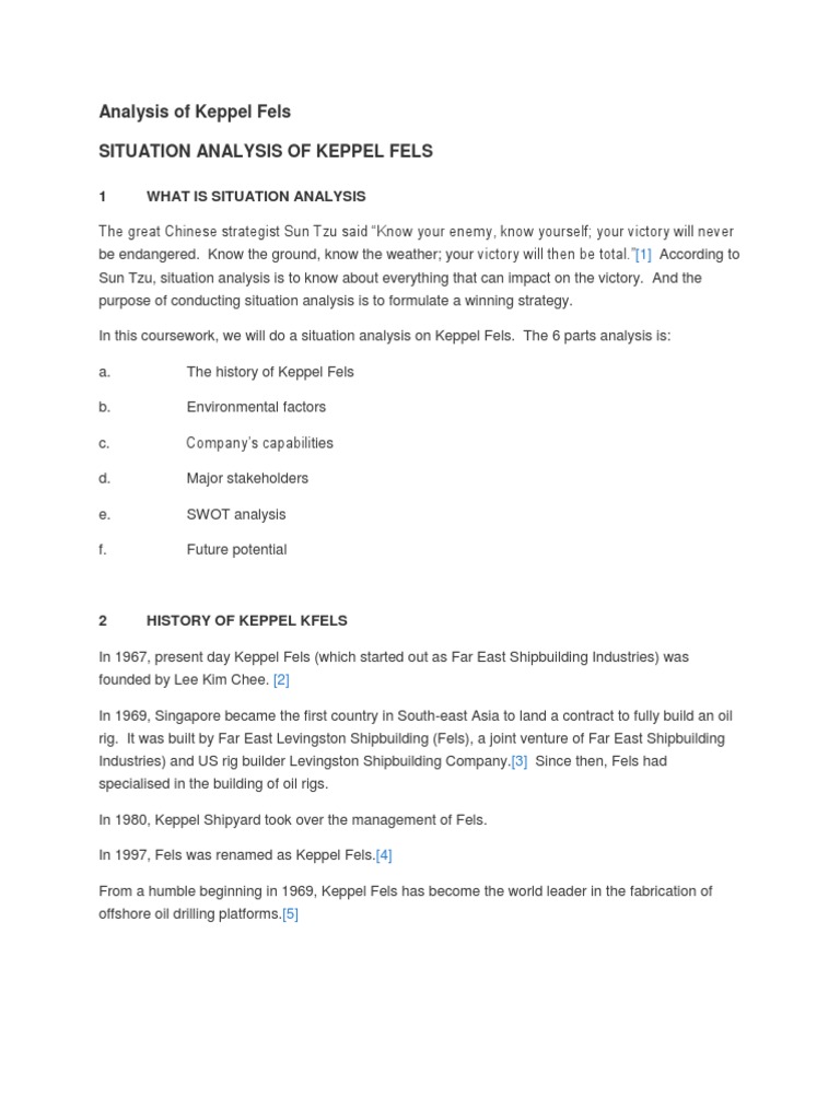 Analysis of Keppel Fels PDF Energy Development Employment