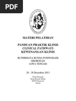 Download Dody Firmanda 2013 - Materi Pelatihan RS Permata Bunda Purwodadi Grobogan Jawa Tengah by Indonesian Clinical Pathways Association SN193798052 doc pdf