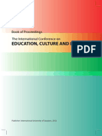 Education, Culture and Identity: Book of Proceedings The International Conference On